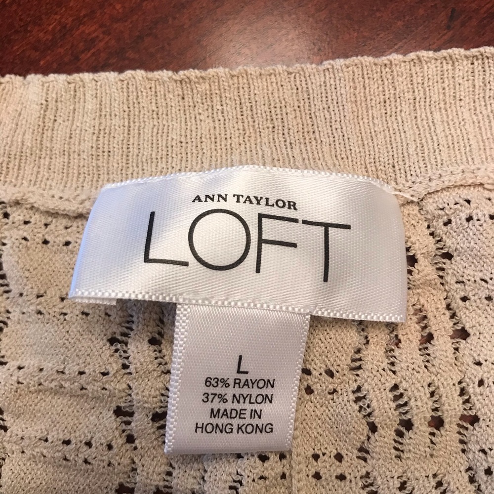 Loft top, taupe with sheer top - Picture 4 of 4